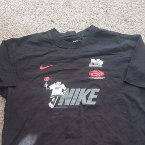 Nike Black Tee with Red and Gray Graphics